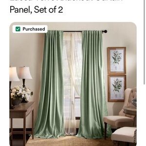 Martha Stewart Sage Curtain Panel Set of 2